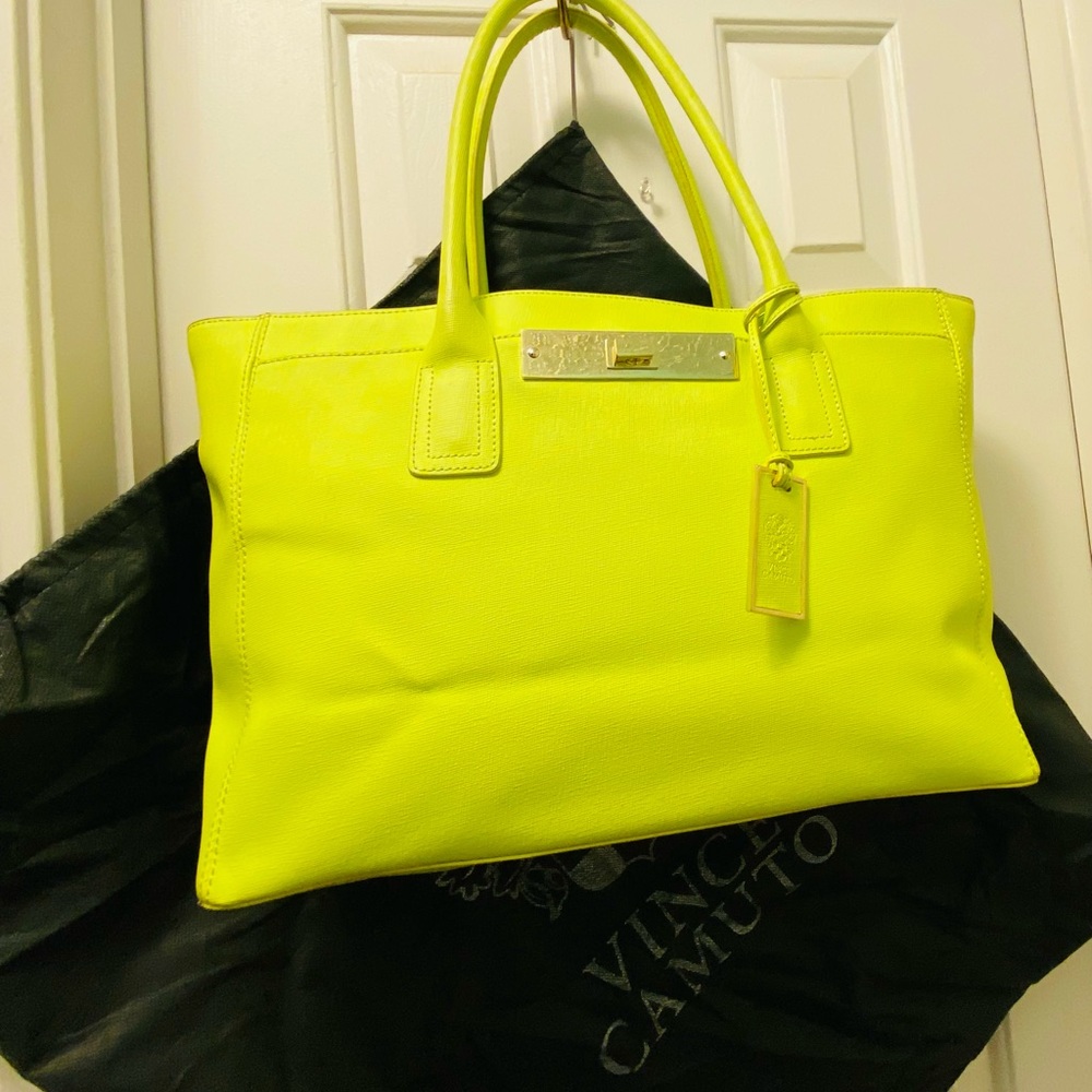 ENC Vince Camuto geniune leather Alex Tote Bag - Picture 12 of 15